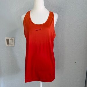 Nike Orange-Red Tank Top
